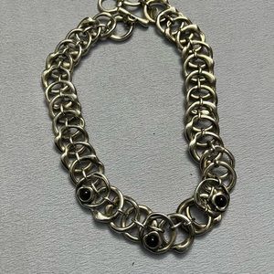 Chunky necklace, Ciclon, silver.